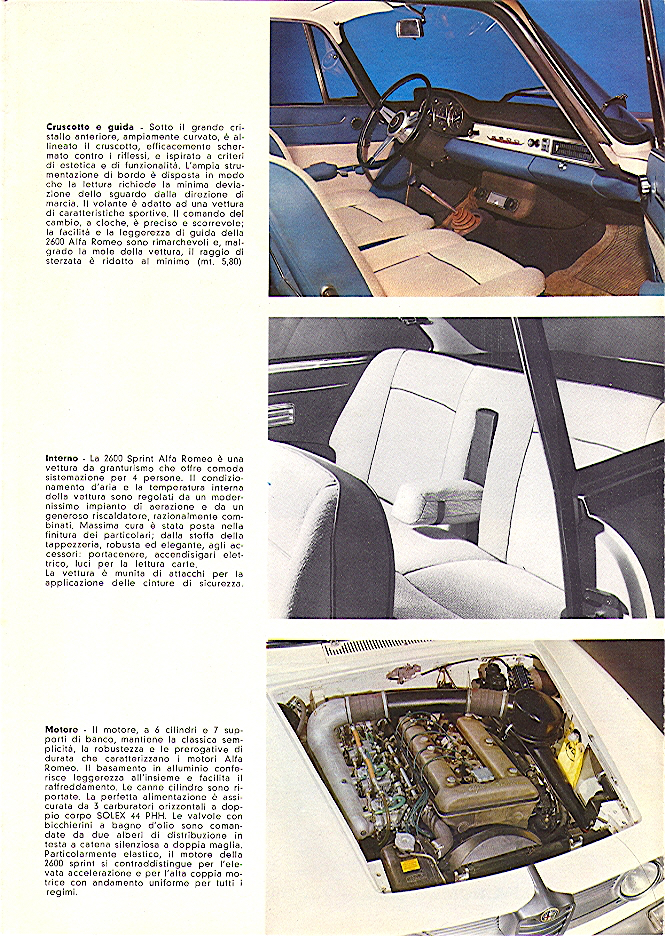 1962 Alfa Romeo Sprint Brochure Page 5